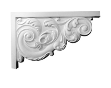 11 3/8in.W x 7 5/8in.H x 5/8in.D Large Ashford Stair Bracket, Right